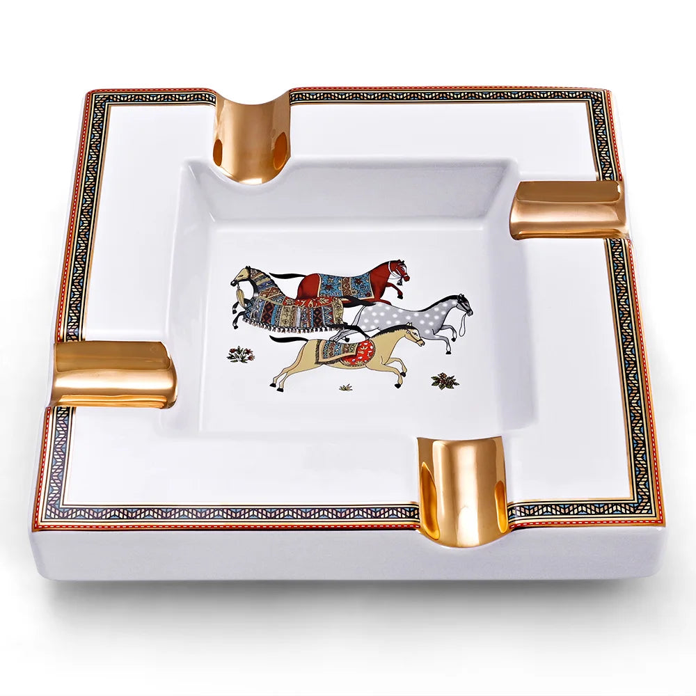 Ceramic Cigar Ashtray Square