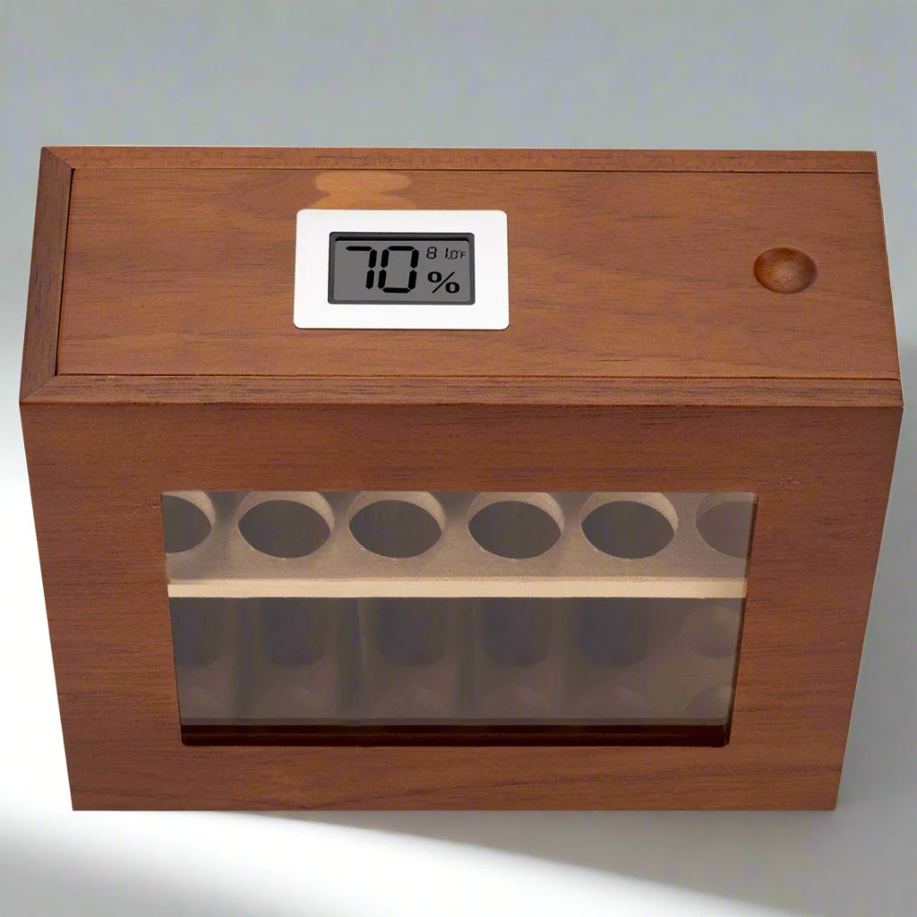 Cedar Wood Glass Window Humidor