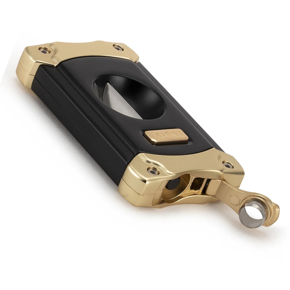 XIFEI Stainless Steel Cigar V-Cut with Built-in Punch