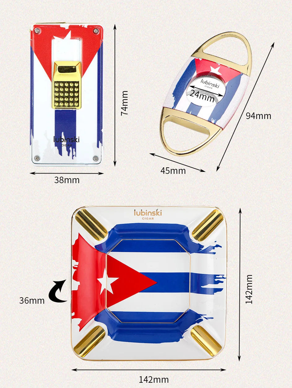 Cigar Ashtray & Lighter Gift Set
