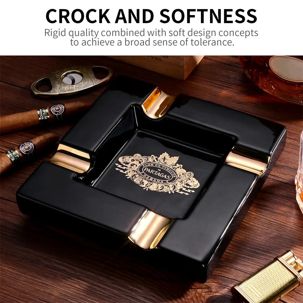 Ceramic Cigar Ashtray Square