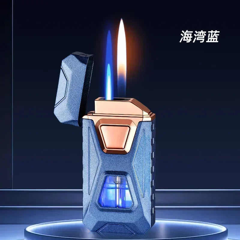 Electronic Ignition Dual Flame Butane Gas Lighter