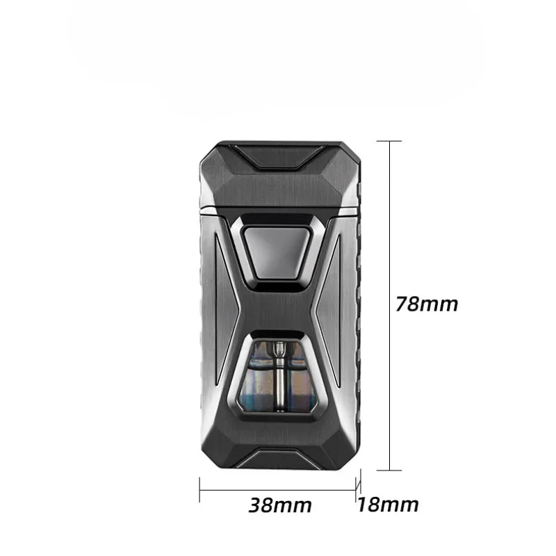 Electronic Ignition Dual Flame Butane Gas Lighter