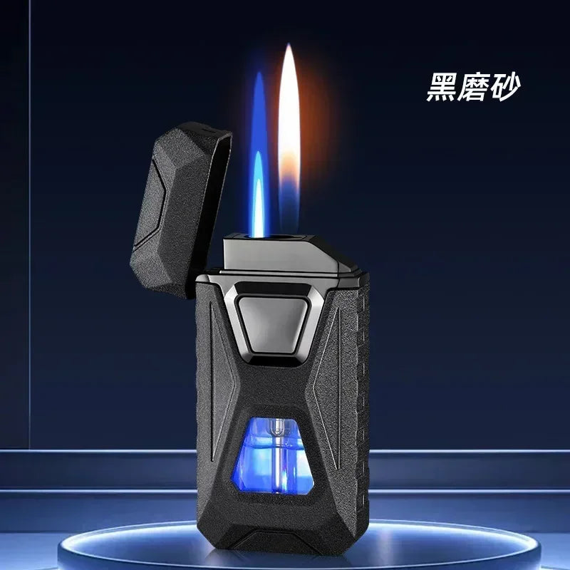 Electronic Ignition Dual Flame Butane Gas Lighter