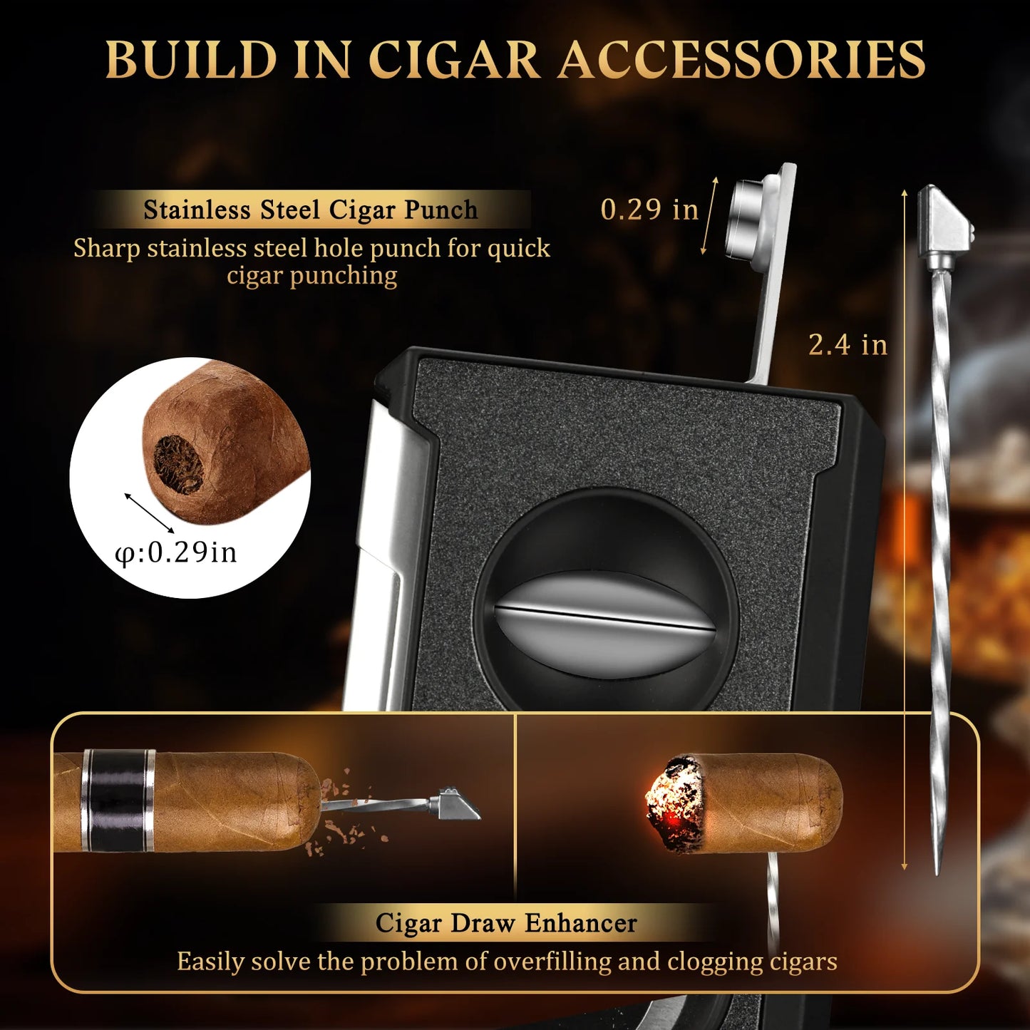 4 in 1 Cigar Cutter