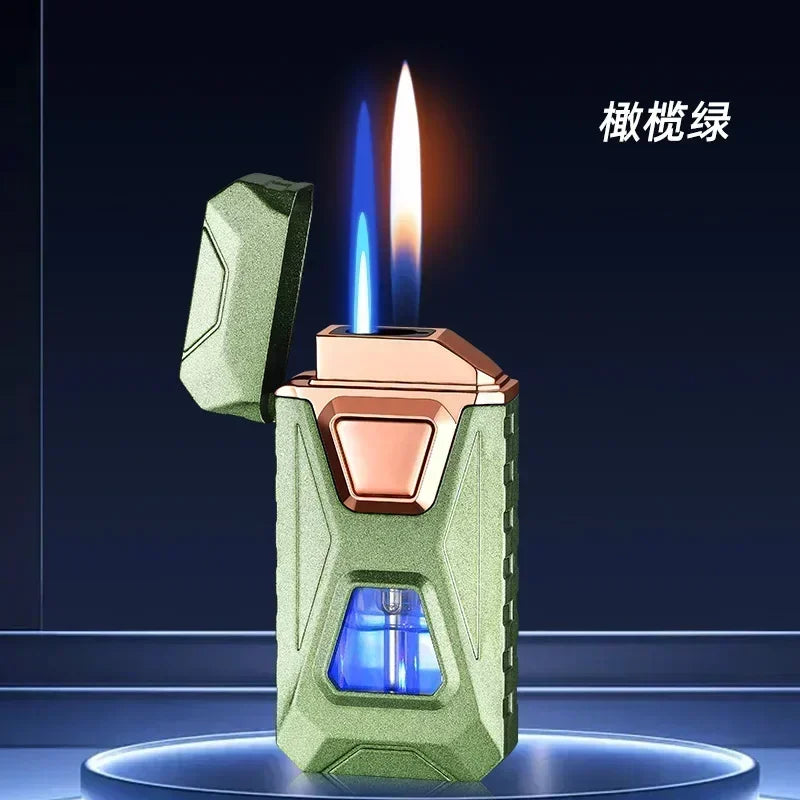 Electronic Ignition Dual Flame Butane Gas Lighter