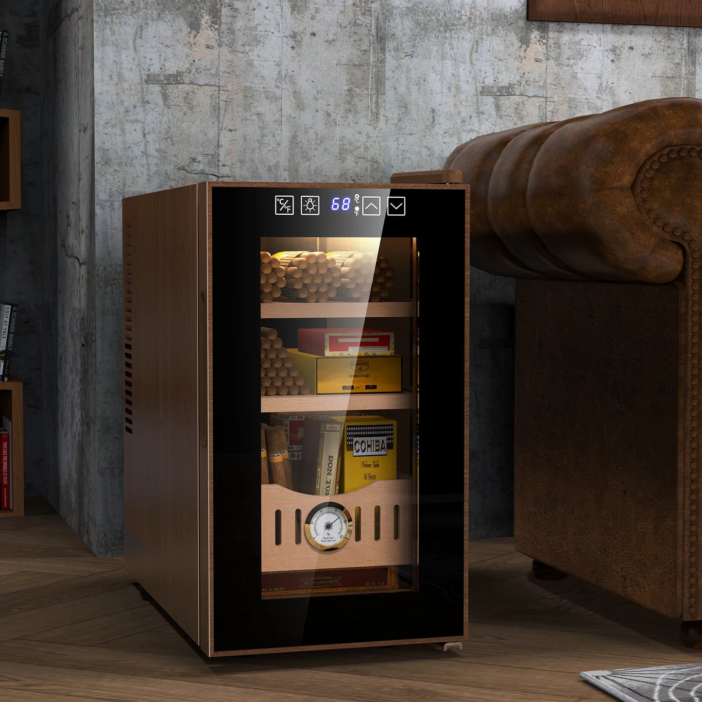 Temperature Controlled Cigar Humidor