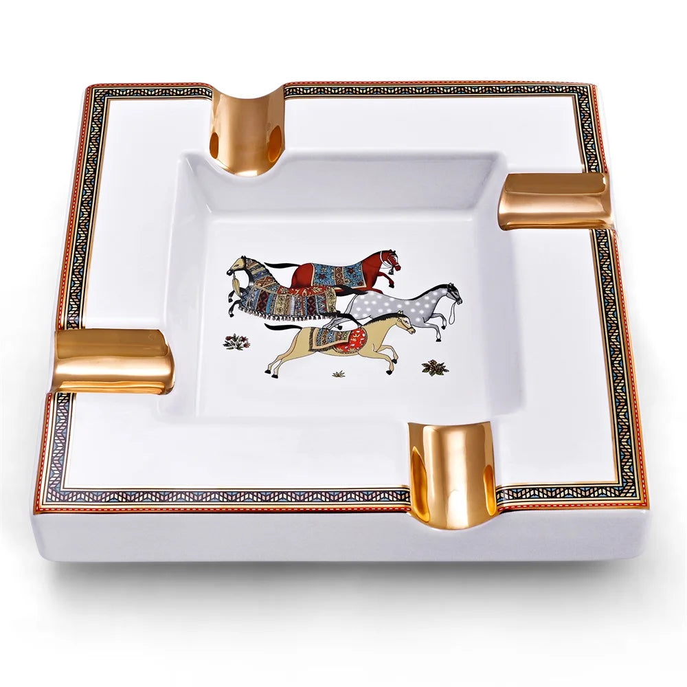 Ceramic Cigar Ashtray Square
