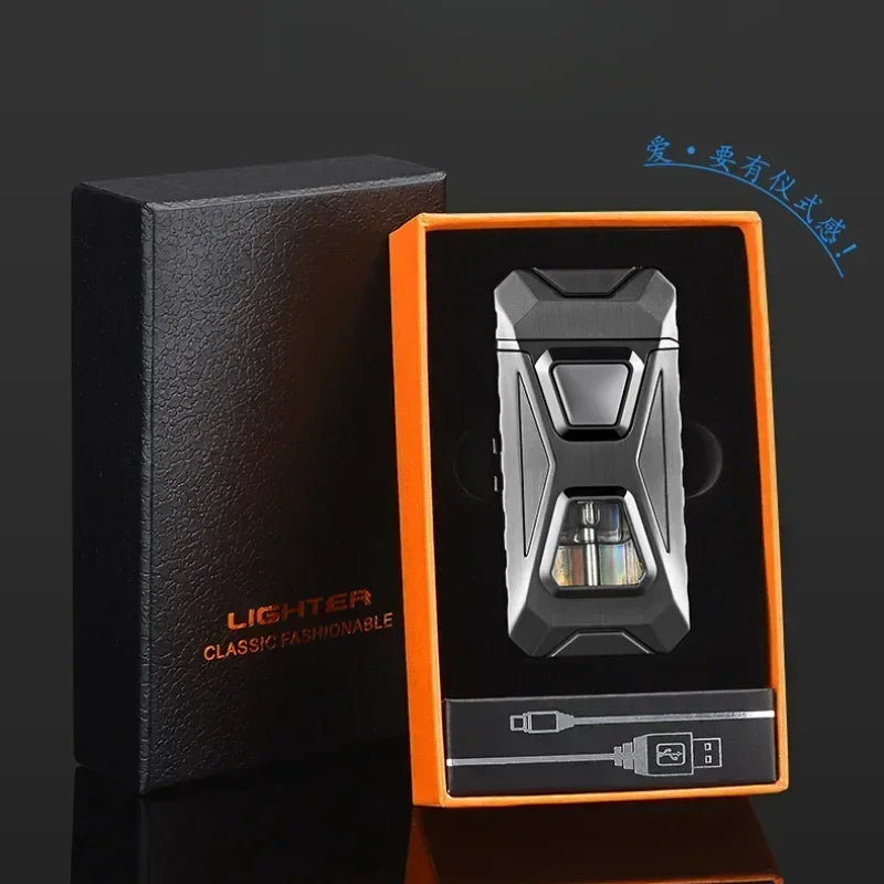 Electronic Ignition Dual Flame Butane Gas Lighter