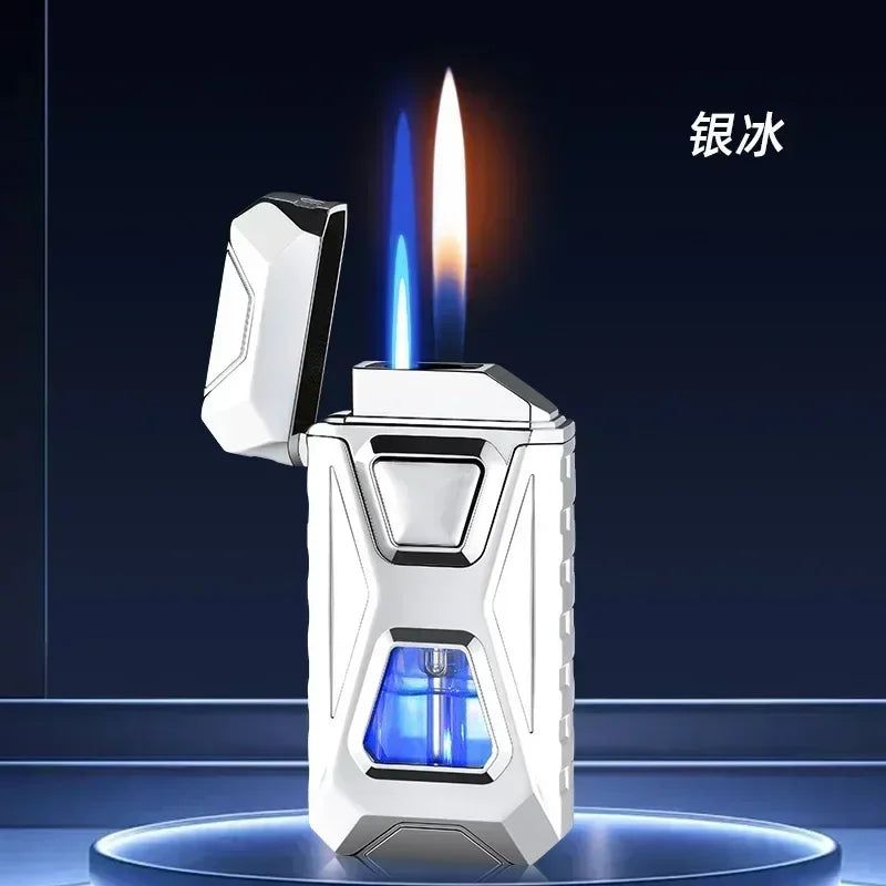 Electronic Ignition Dual Flame Butane Gas Lighter