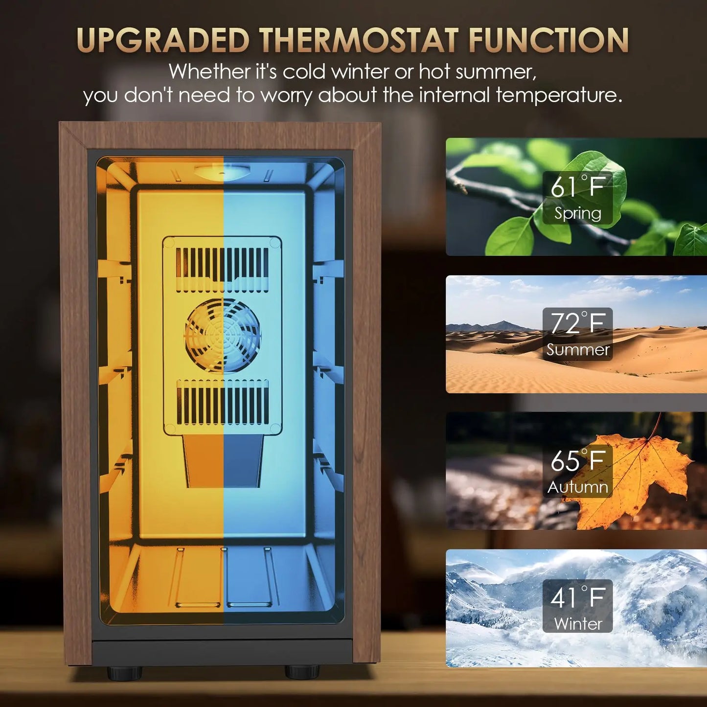 Temperature Controlled Cigar Humidor