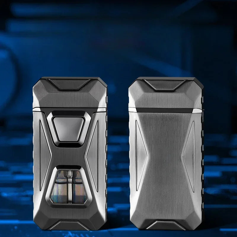Electronic Ignition Dual Flame Butane Gas Lighter