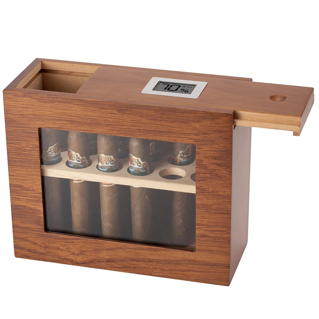 Cedar Wood Glass Window Humidor