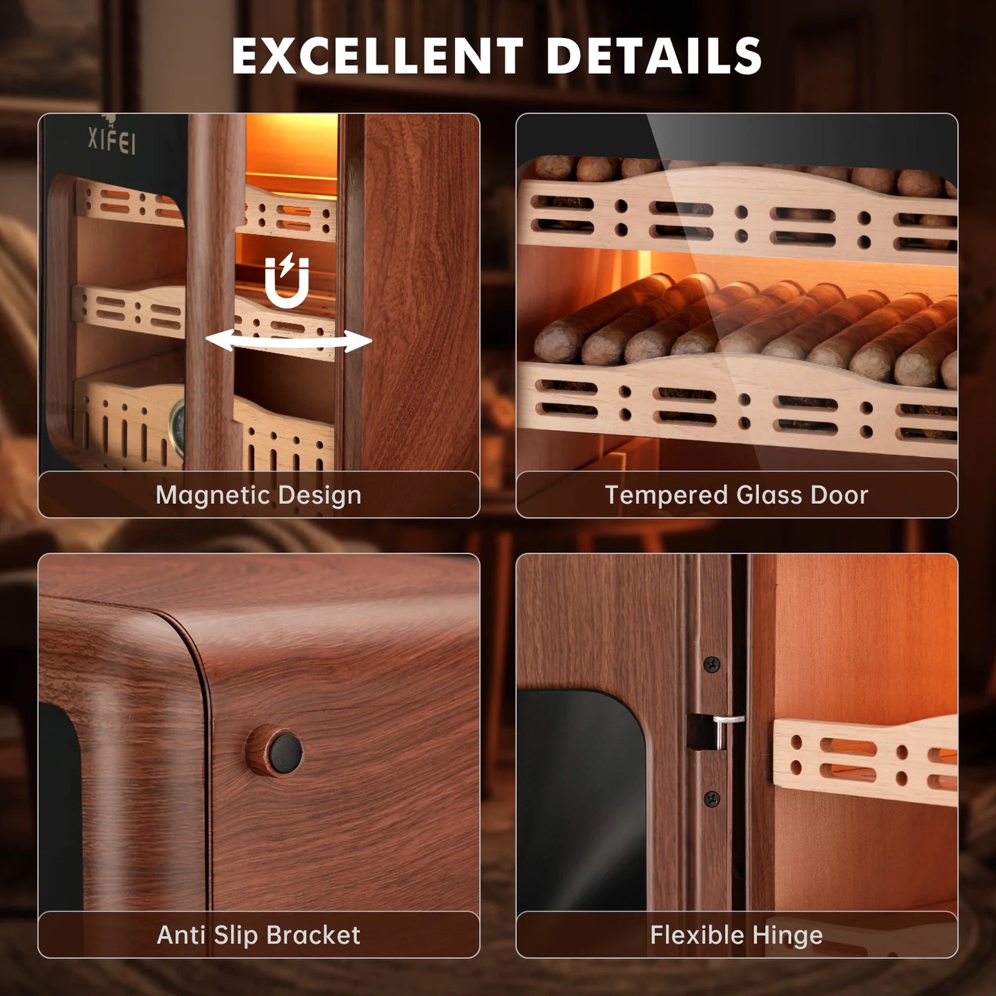 XIFEI Cigar Humidor 150ct