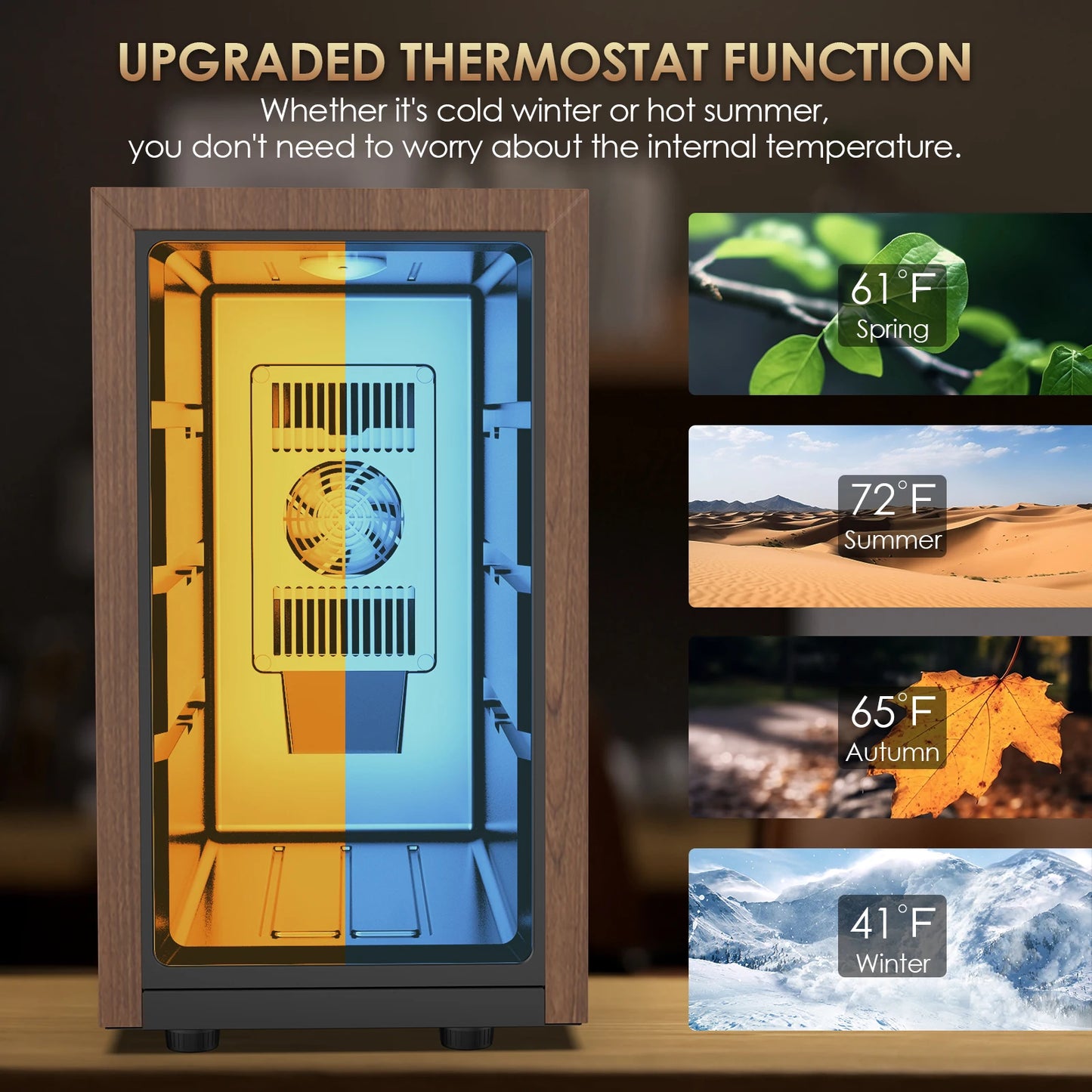 Temperature controlled Cigar Humidor