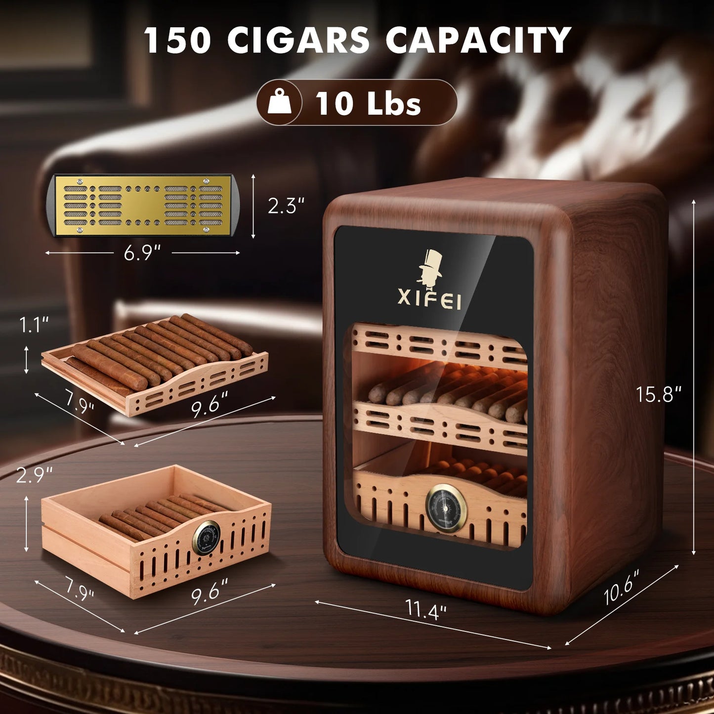 XIFEI Cigar Humidor 150ct