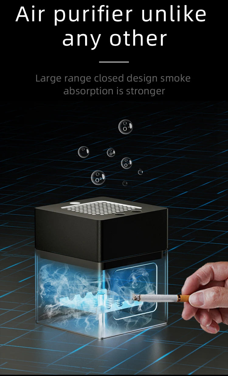 Desktop Smokeless Air Purifying Ashtray