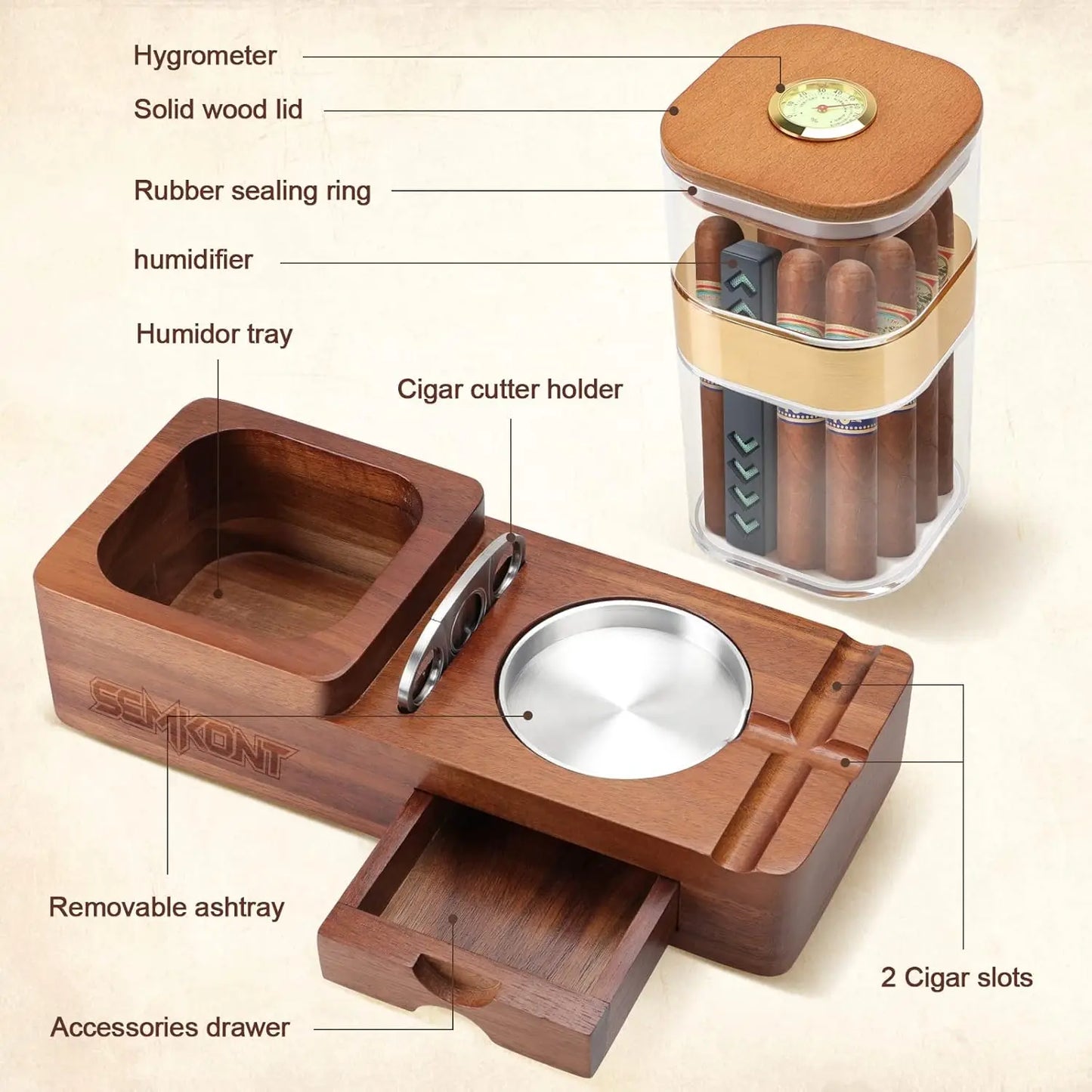 Tabletop Cigar Station