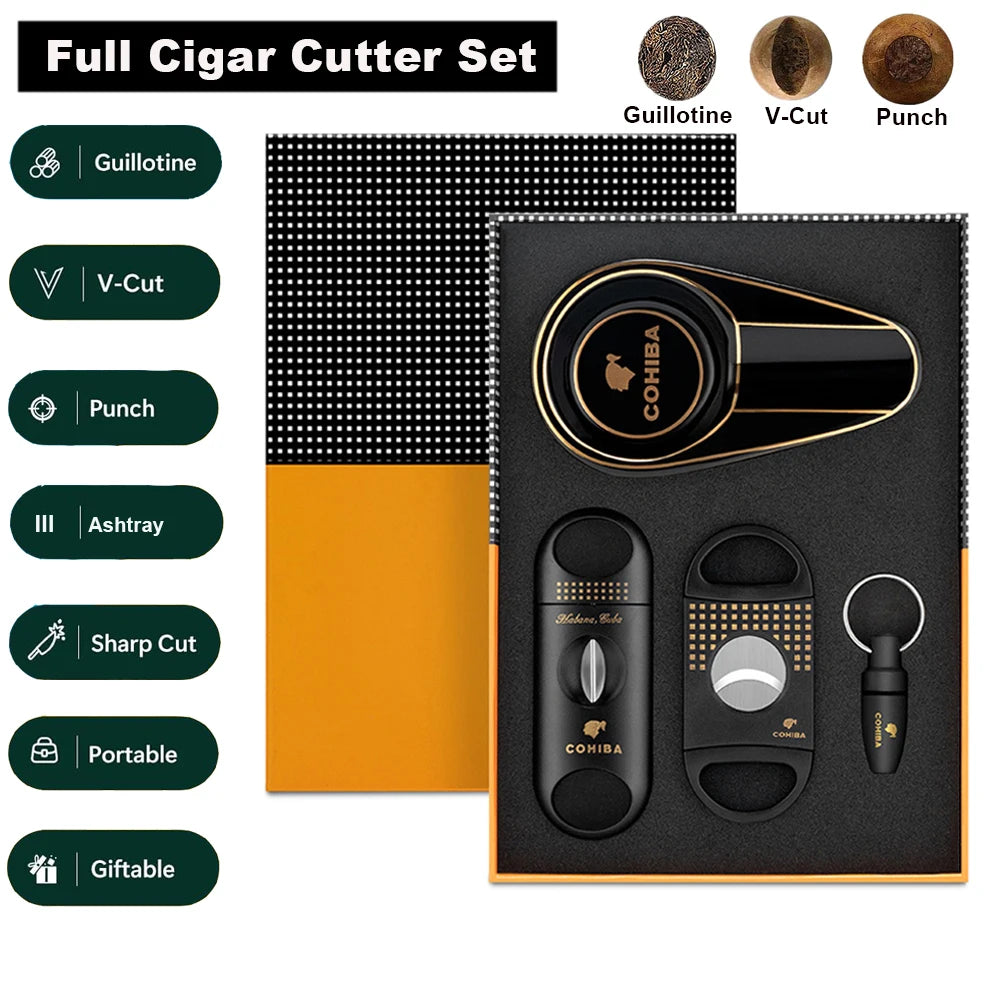 Cigar Cutter Set w/Ashtray